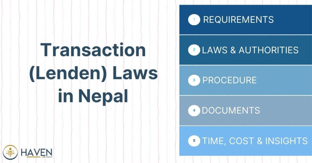 Transaction (Lenden) Laws in Nepal
