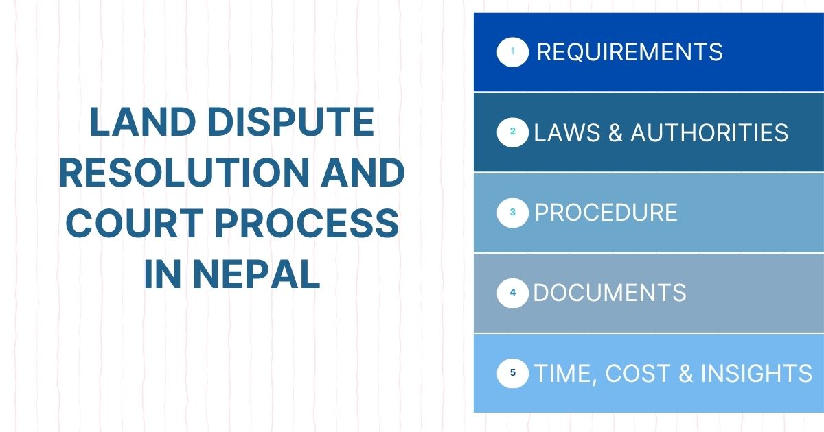Land Dispute Resolution and Court Process in Nepal